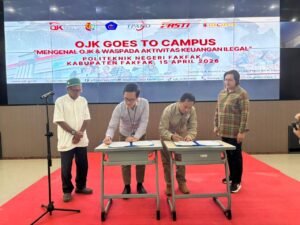 Polinef Dukung Literasi Keuangan, OJK Edukasi Mahasiswa Waspada Aktivitas Keuangan Ilegal