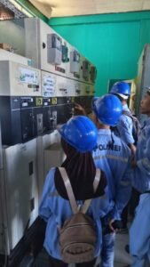 Mahasiswa Teknik Listrik POLINEF Pelajari Sistem Kelistrikan di PLTD Kebun Kapas Fakfak