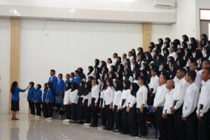 Upacara Pengukuhan Mahasiswa Baru Polinef, (18/09)