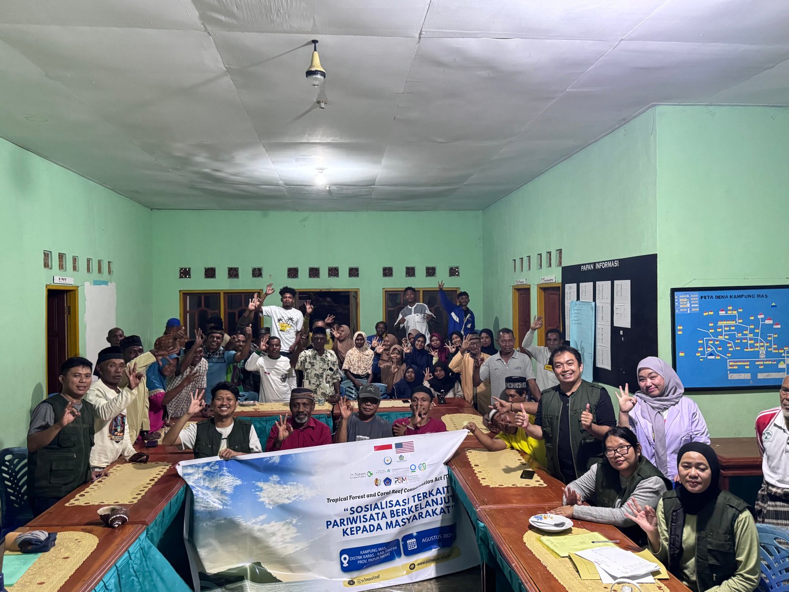 Masyarakat Kampung Mas Rasakan Manfaat Penguatan Kelembagaan Pariwisata melalui Program TFCCA P3M Polinef