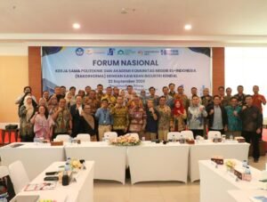 Polinef Hadiri Forum Bakorkerma, Dorong Kemitraan Industri Bersama 44 Kampus Vokasi