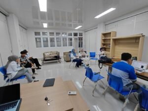 Rapat Penyusunan Tupoksi dan SOP melibatkan seluruh jajaran Pejabat Struktural di Polinef